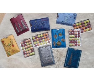 Türchen Stickserie ITH - Schokolinsen Adventskalender to go Hüllen Vol. 2